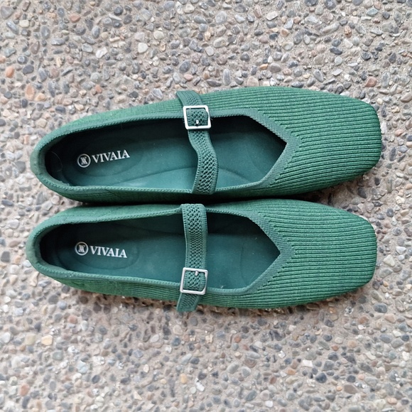 Vivaia Margot Maryjane In Emerald Green Size 41.5 - Picture 3 of 10